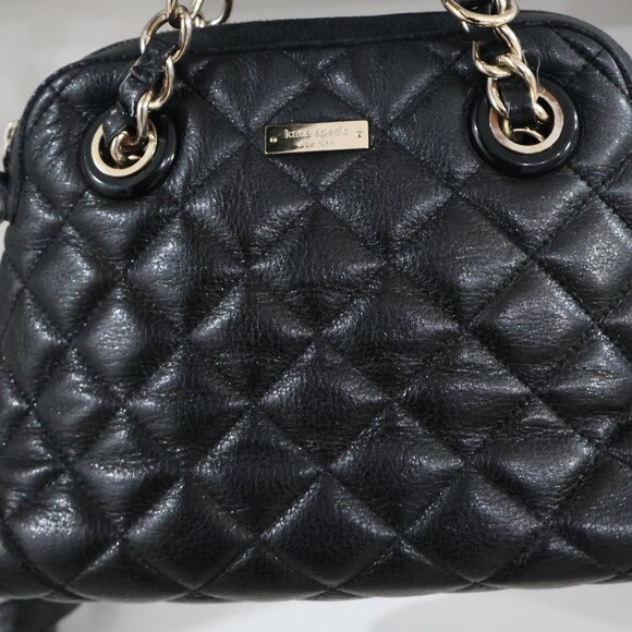 Kate Spade Quilted Leather Satchel Handbag - Picture 14 of 16